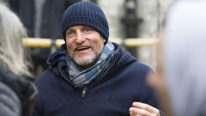 Woody Harrelson shoots live movie hours after `WW2 bomb` discovery